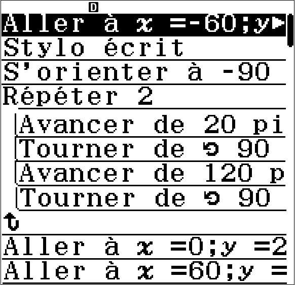 Algorithmique fx-92+ Spéciale Collège