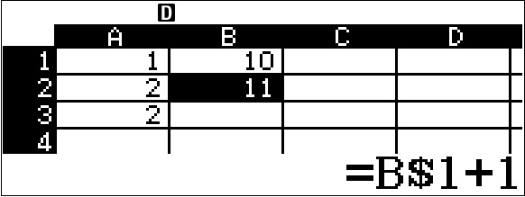 Tableur fx-92+ Spéciale Collège