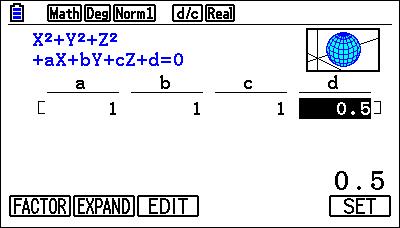 Equation développée d’une sphère