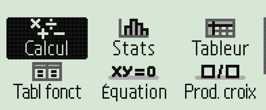 Un premier calcul simple avec la calculatrice
