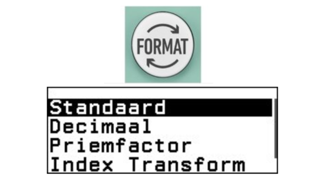 De FORMAT-toets