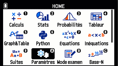 Réinitialiser la calculatrice GRAPH MATH+