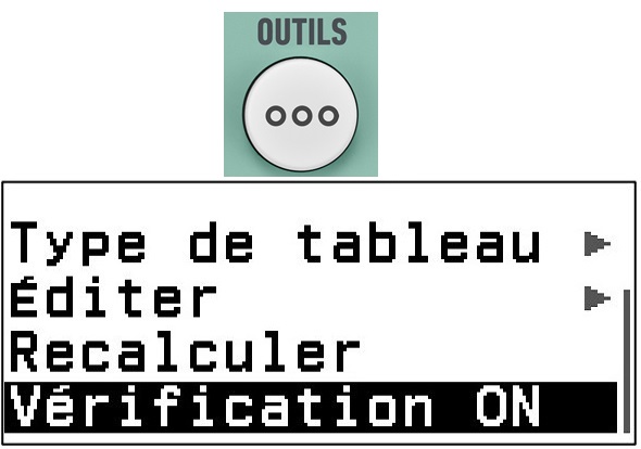 Touche OUTILS