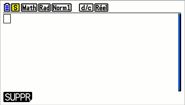 Réglages du menu calcul (angles, nombres complexes, affichage des résultats) calculatrice CASIO Graph 35+E II et Graph 90+E