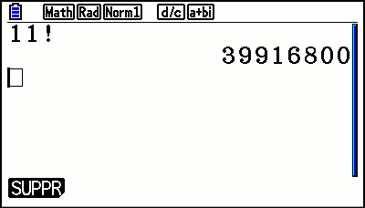Permutation et arrangements avec la calculatrice casio graph 90+E graph 35+E II