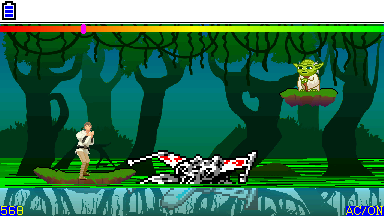 Escape Out Of Dagobah (jeu sur la Graph 90+E)