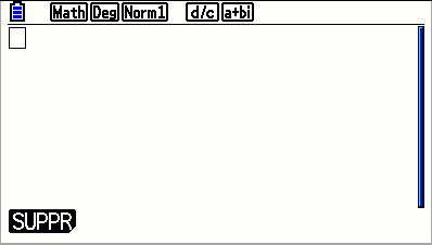 Nombre complexe i avec la calculatrice casio Graph 90+E et Garph 35+E II