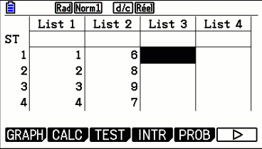 Fréquences et fréquences cumulées croissantes sur la calculatrice CASIO Graph 90+E