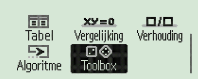 Gonometrie (Cosinus, Sinus, Tangens) - Menu TOOLBOX met de fx-92B Secondaire