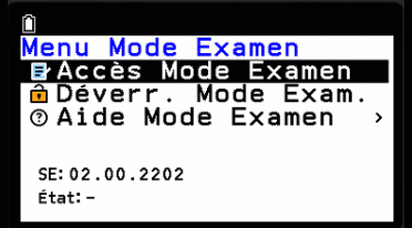 Activer le mode examen de la GRAPH MATH+