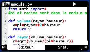Python sur Graph Math+
