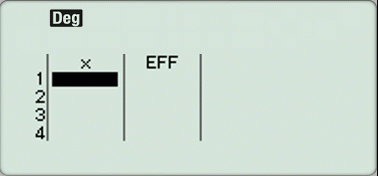 Entrer dans le menu Calcul Graph LIGHT