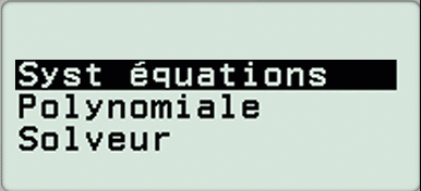 Equation du second degré avec deux solutions réelles GRAPH LIGHT