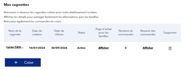 Capture d'écran Mes cagnottes