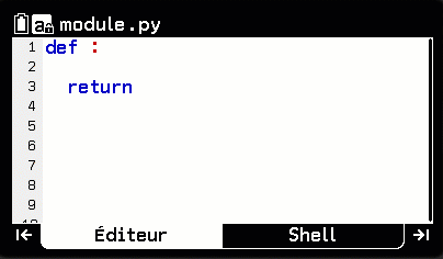 Insérer des caractères spéciaux dans le menu Python de la calculatrice CASIO GRAPH MATH+