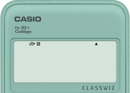 Passer du format fractionnaire au format décimal sur la calculatrice CASIO fx-92+ Collège.