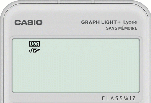 Modifier le contraste de la calculatrice CASIO GRAPH LIGHT+